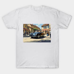 Porsche 356 in a french village T-Shirt